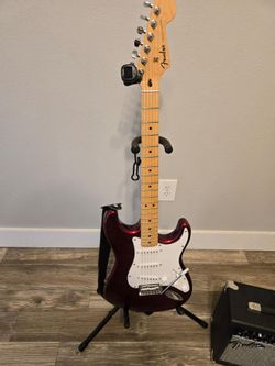 Fender Standard Stratocaster with amp and accessories