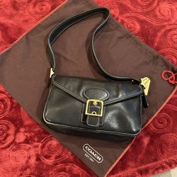 COACH 9127 Black Leather Small Soho Shoulder Bag