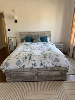 Ashley queen bed frame