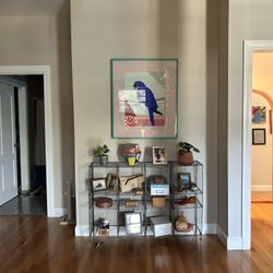 Industrial Chicken Wire Shelving Unit 