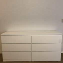 Ikea Malm 6 Drawer Dresser (White)