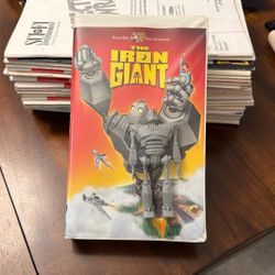 The Iron Giant VHS with collectors toy - 1999