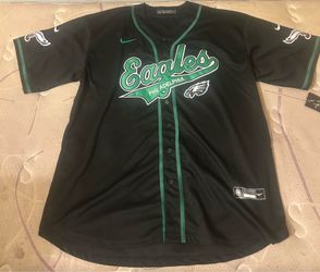 Black Stitched Eagles Barkley Jersey Sz 3L