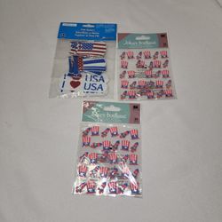 Jolee's Scrapbooking Fourth of July Stickers New in Packages 74 pcs.