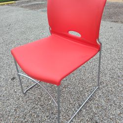 The HON Company Red Stackable Chairs, Red Indoor And Outdoor Seating