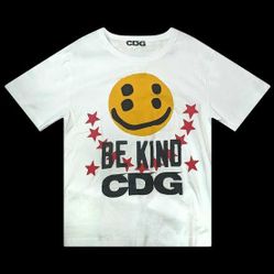 Cactus Plant Flea Market(CPFM) CDG (Comme des Garçons) "SMILEY FACE BE KIND"T-shirt - White (Small)