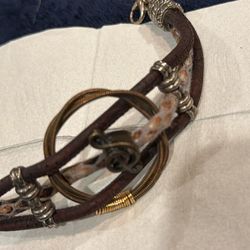 Music themed bohemian wrap bracelet