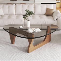 Modern Glass Coffee Table 35.8"x25.6"x15.7" 
