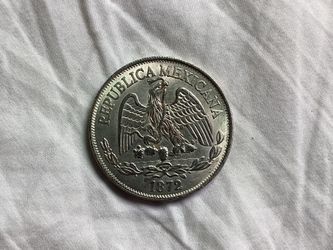 1872  mex. peso 902.7 silver coin