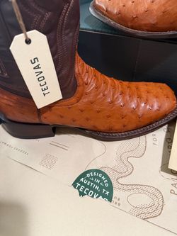 Boots/ tecovas ostrich 💯new