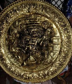 Vintage Polished Brass Wall Plaques