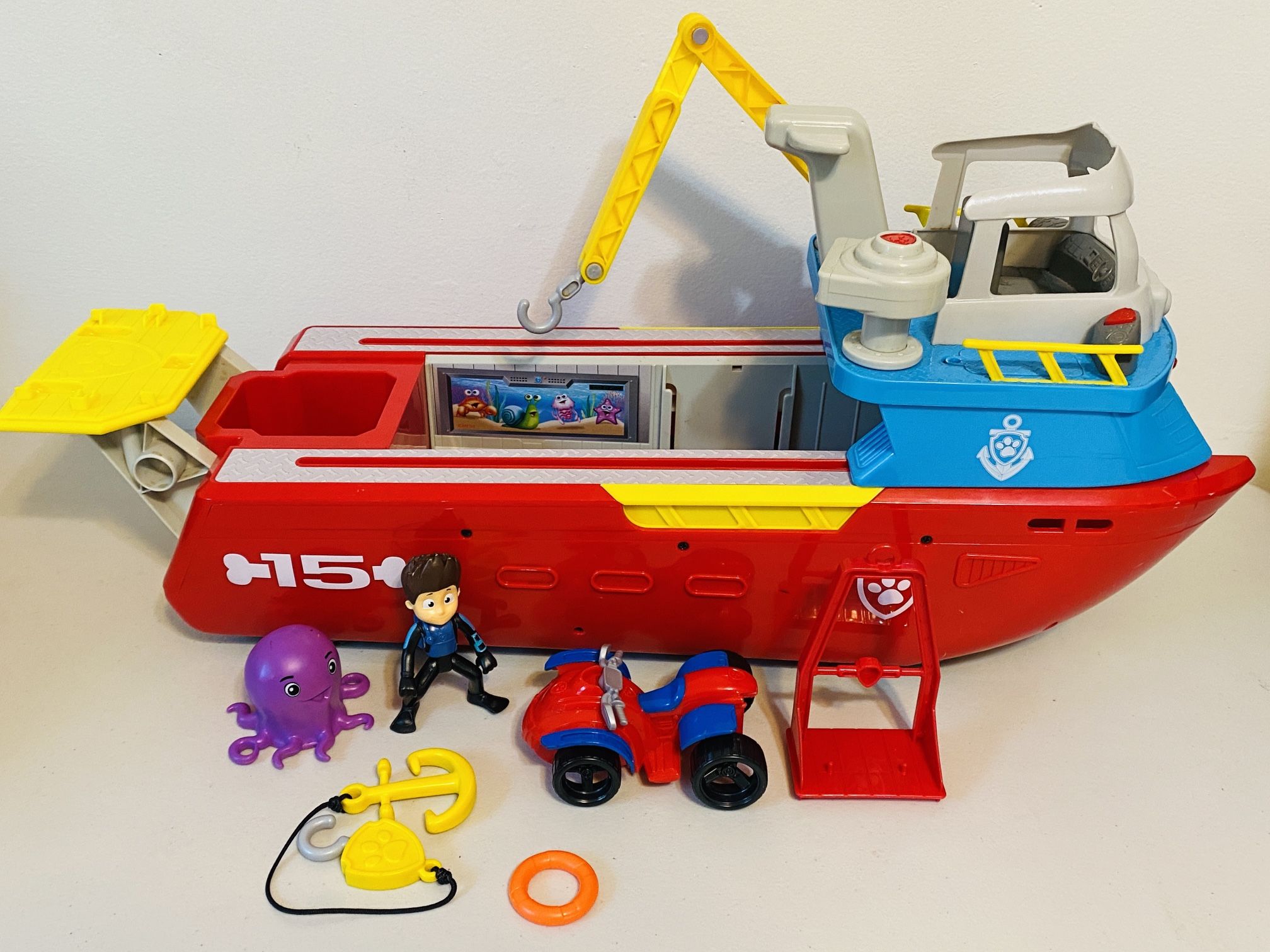 Paw Patrol Sea Patroller 2-In-1 Transforming Vehicle Lights Sounds Figures GUC