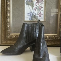 Hush Puppies Women’s Sierra Chelsey Leather Black Size 8