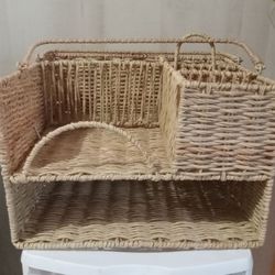 Wicker Condiment Caddy