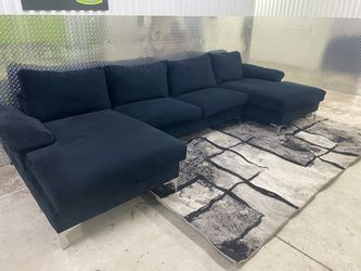 Black  Sectional Sofa
