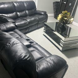 Nice Set Of Leather Sofas 