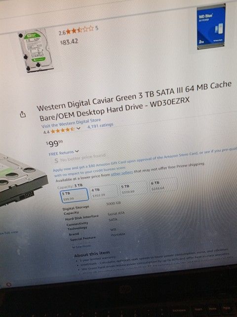 3.0TB WESTERN DIGITAL HARD DRIVE 