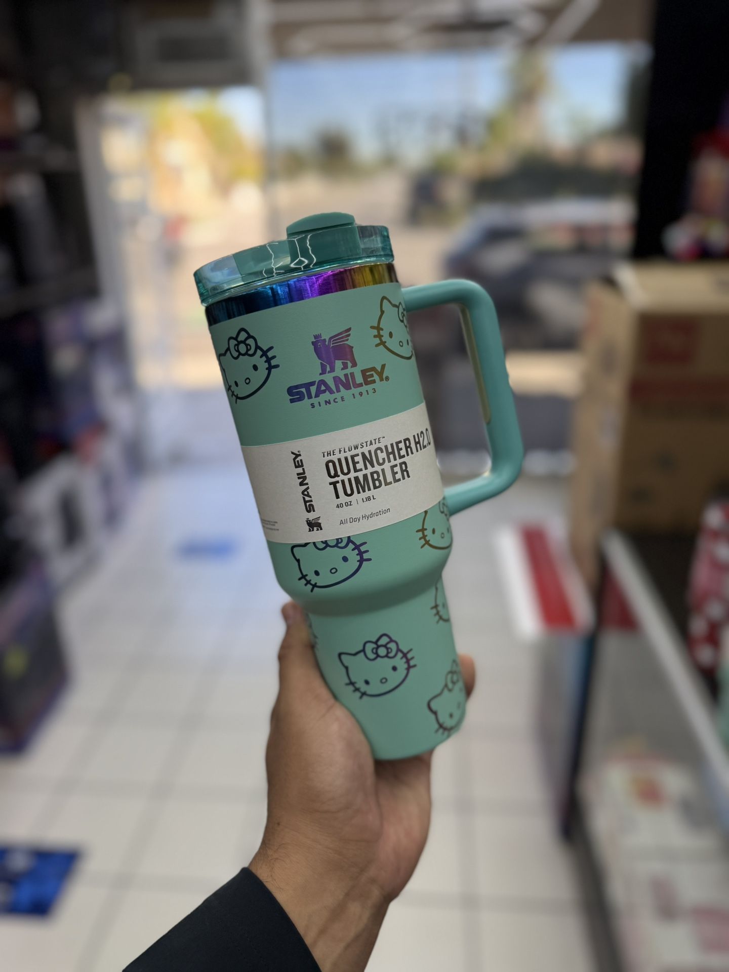 Cups On Sale New New Green Turquoise Color Hello Kitty Cups 40oz