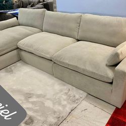 $55 Down Payment Cloud Comfy Plush Sectional Sofa Couch Total Price 