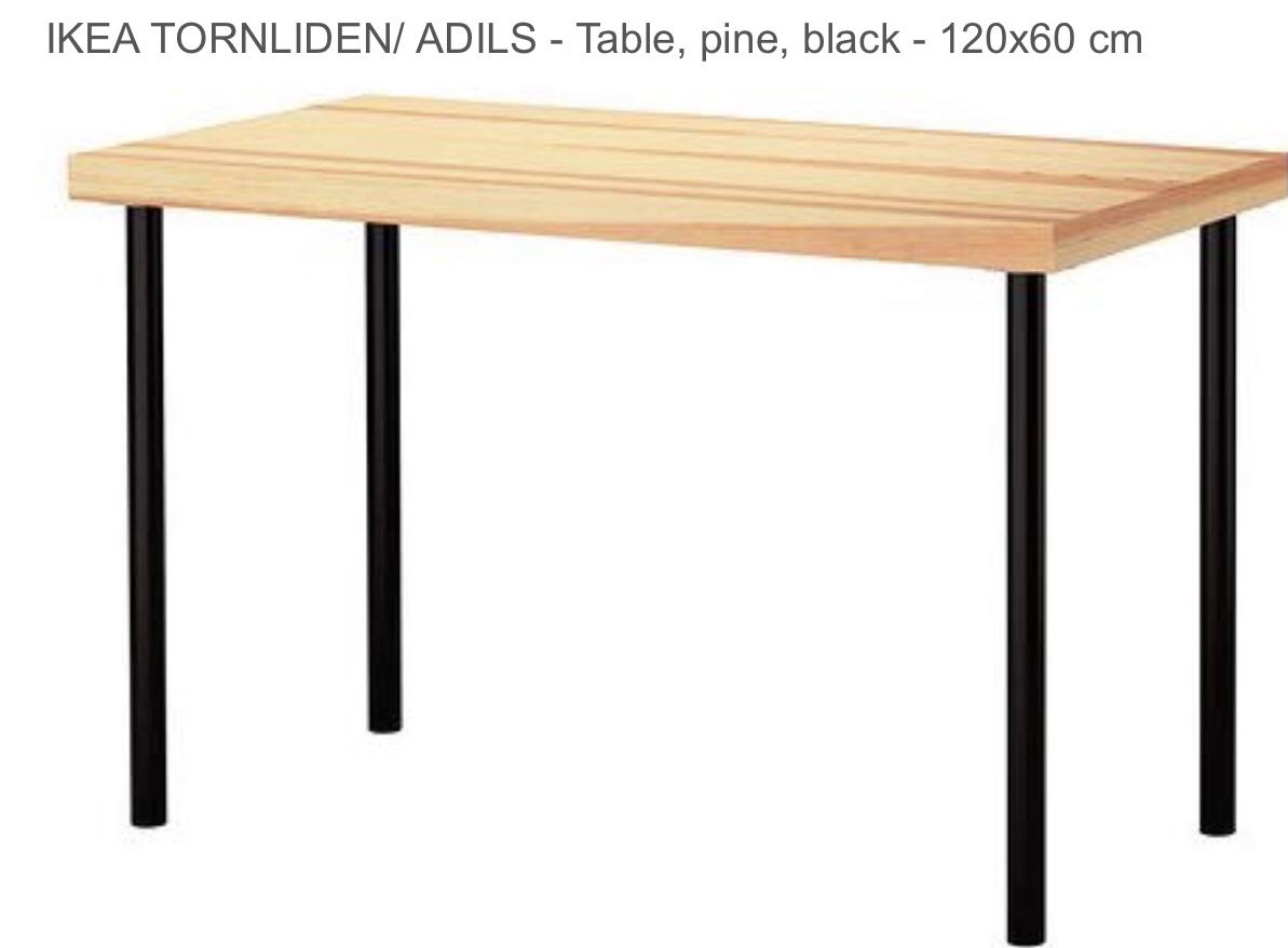 IKEA Tornliden Black Table/Desk Top MUST GO!!