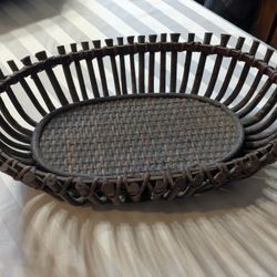 Vintage Japanese Bamboo Basket