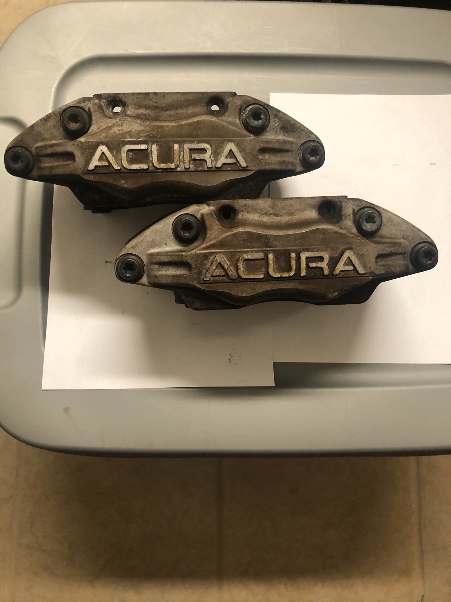 Acura RL OEM Front Calipers 2005-2012.