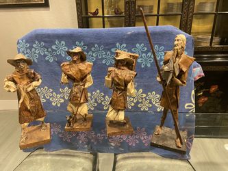 Unique Hand Painted Paper Mache Figurines 