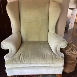 Velvet Wing Chair