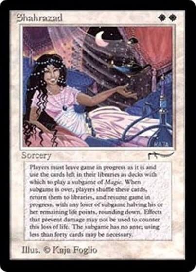 MTG Arabian Nights Shahrazad *RARE* card