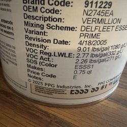 PPG Single Stage Auto Paint 