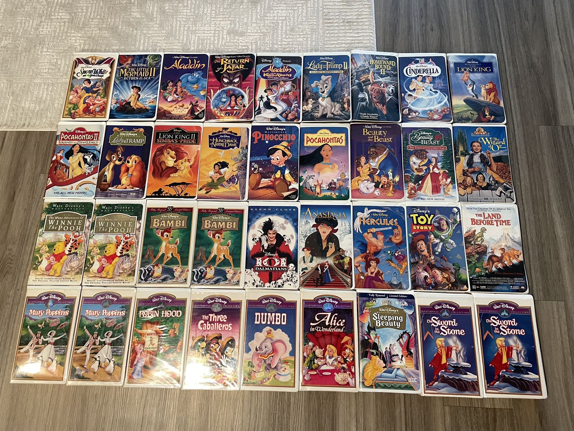 Disney VHS Lot