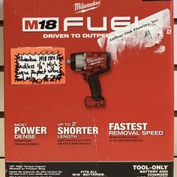 Milwaukee M18 18V Fuel Brushless 1/2” High Torque Impact Wrench Tool Only New 