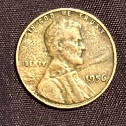 US Lincoln Wheat Penny 1C - 1956 No Mint mark