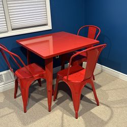 Metal Table And Chairs