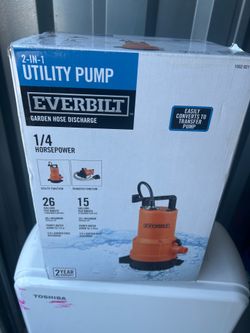 That looks like the Everbilt 1/4 HP 2-in-1 Submersible Utility and Transfer Pump.