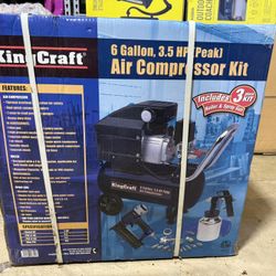 Brand New 6 Gallon Air Compressor Kit (3 Piece)