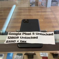 Google Pixel 5 Unlocked 128GB unlocked $550