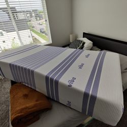 Vibe 12-Inch Gel Memory Foam Mattress  Twin XL optional with Zinus Bed frame