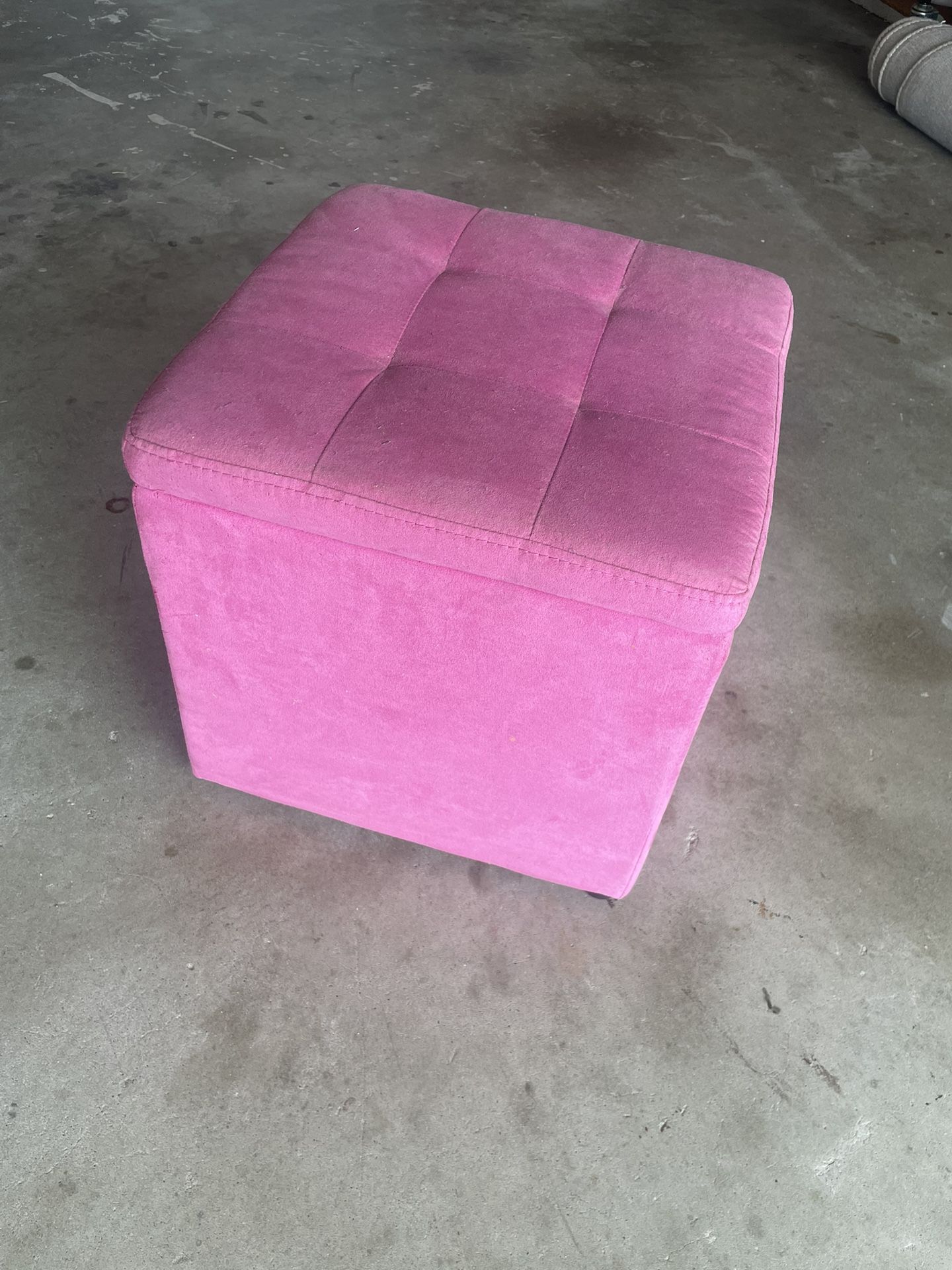 Pink Storage Stool