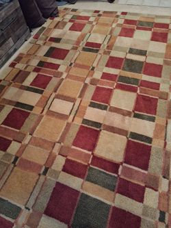 Large Color Square Rug