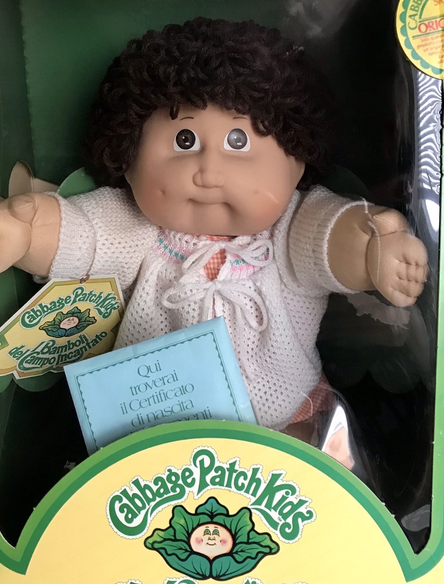 Rare Vintage Italian Cabbage Patch Doll 1984 Amos