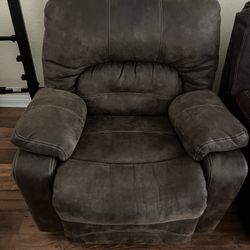 Brown Rocking/ Recline Chair Big And Comfortable 