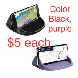 Silicone Multi-Dashboard Anti-Slip Phone Holder Compatible with iPhone, Samsung, Android Smartphones, GPS Devices and More
