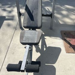 Free weight bench