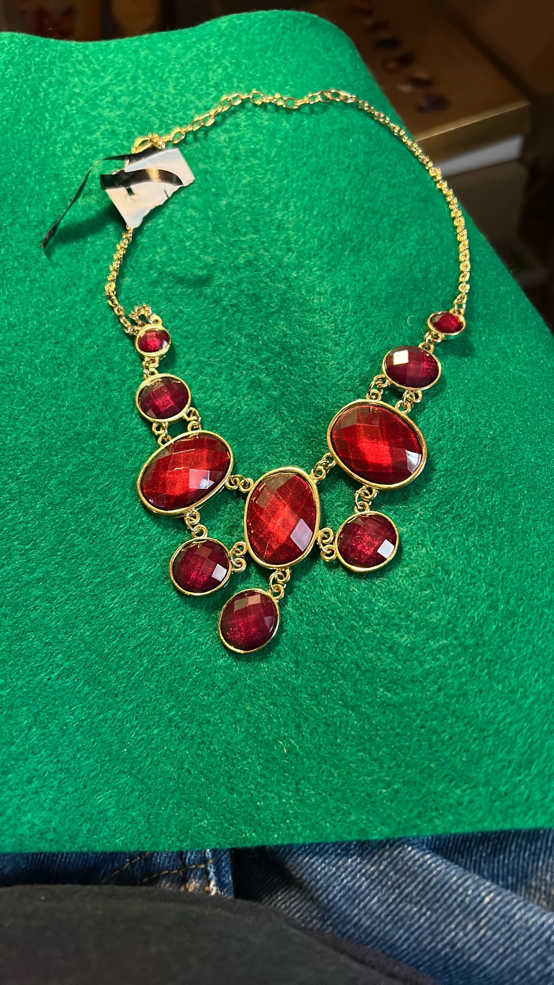 Gorgeous Deep Red Ruby Necklace