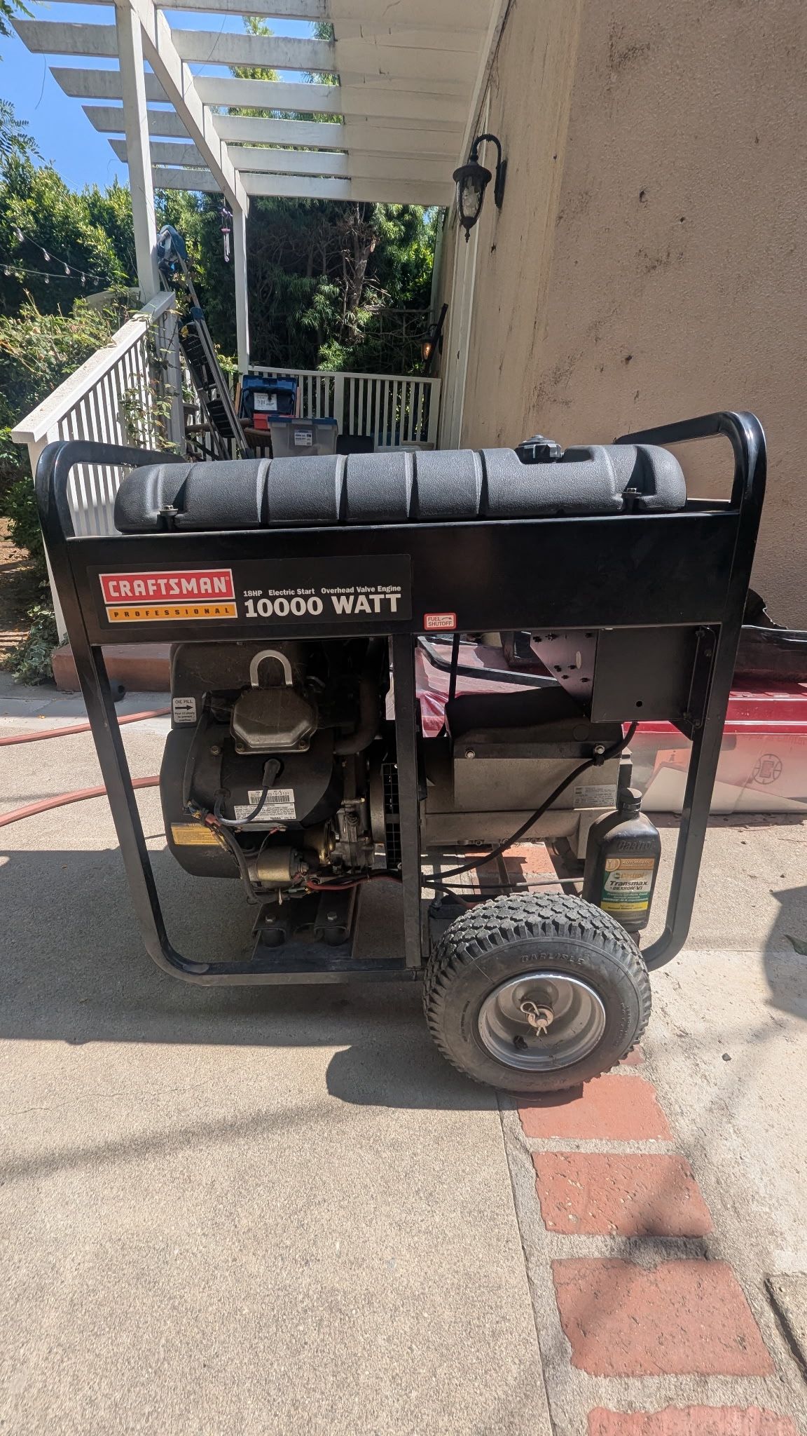 Craftsman 10000 Watt Generator - New - No Running Hours - Gas Generator