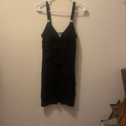 Women’s Black Layered Dress 