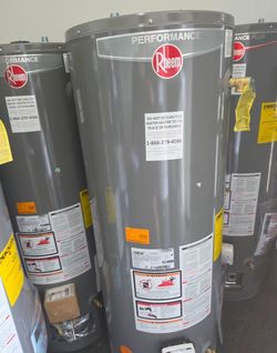 Propane Electric Gas Rheem water heater