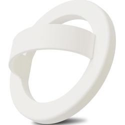 New White Silicone Magnetic Ring Cell Phone Grip