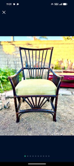 Bamboo / Cane Chair Made By The Designer Palecek 